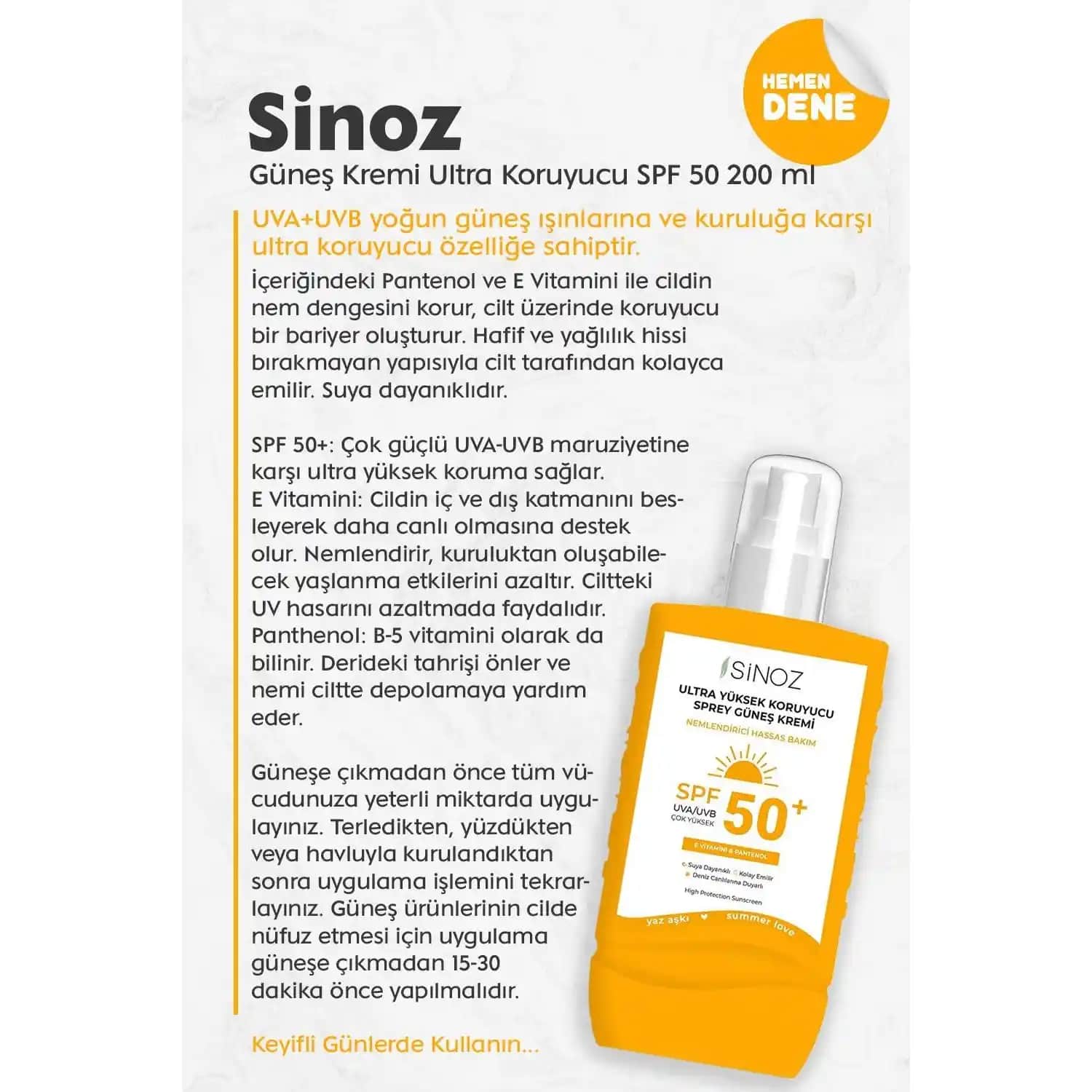 Sinoz Güneş Kremi: Yüksek Koruma Sağlayan Güvenilir Güneş Koruyucu Ürünler