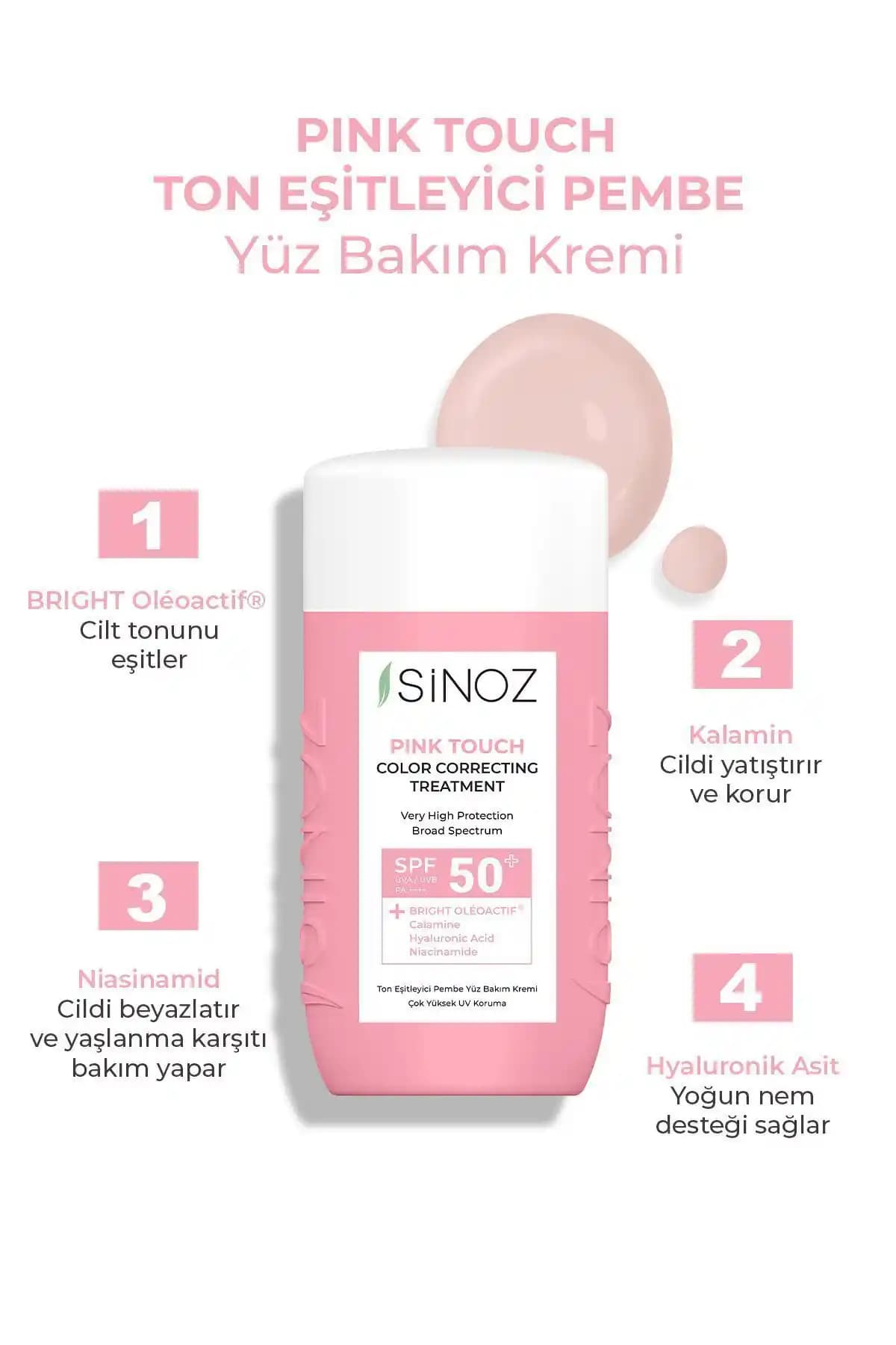 Sinoz Pembe Güneş Kremi: Yüksek SPF ile Cilt Koruma ve Bakım Özellikleri