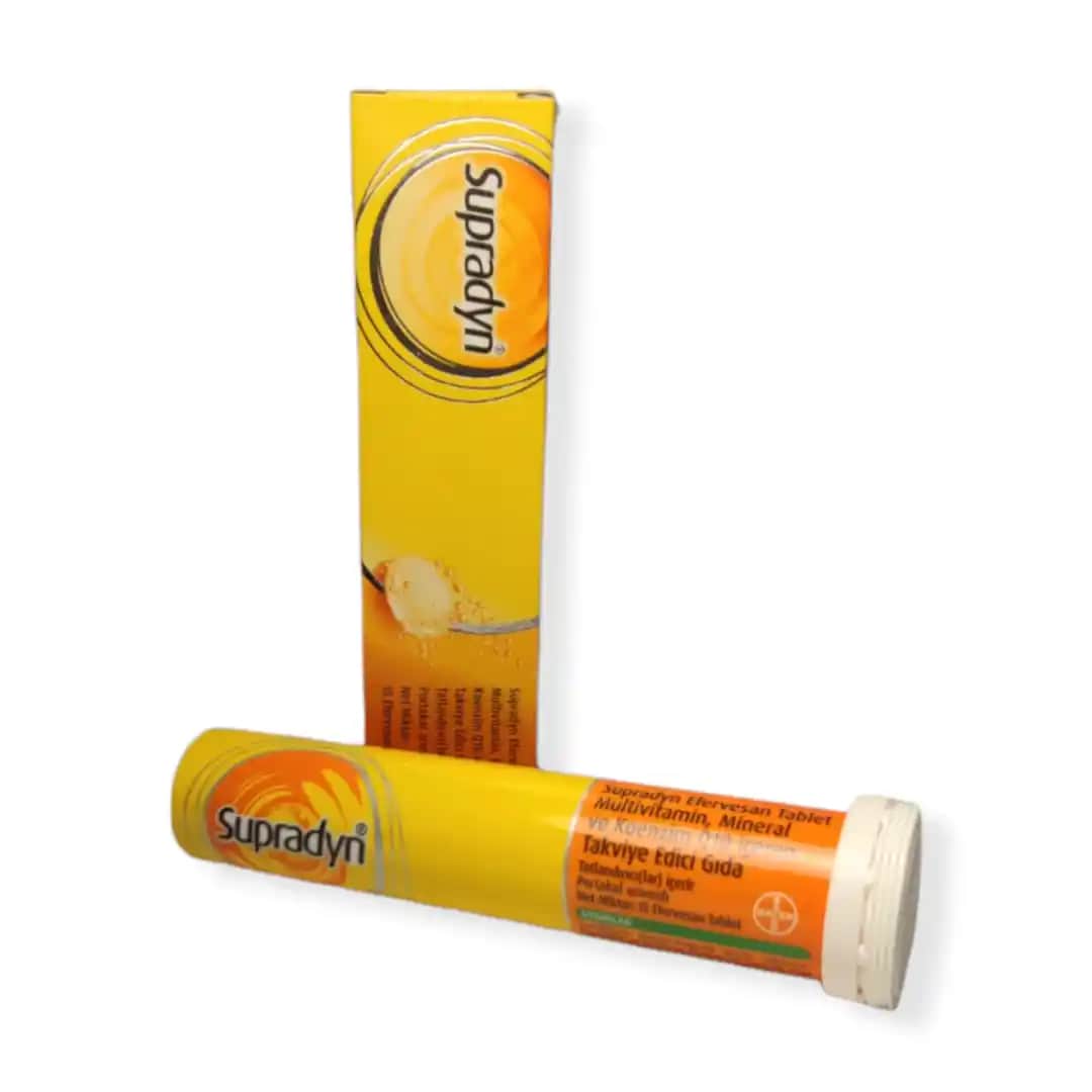 Supradyn 15 Efervesan Tablet ile Günlük Enerji ve Bağışıklık Desteği Sağlama