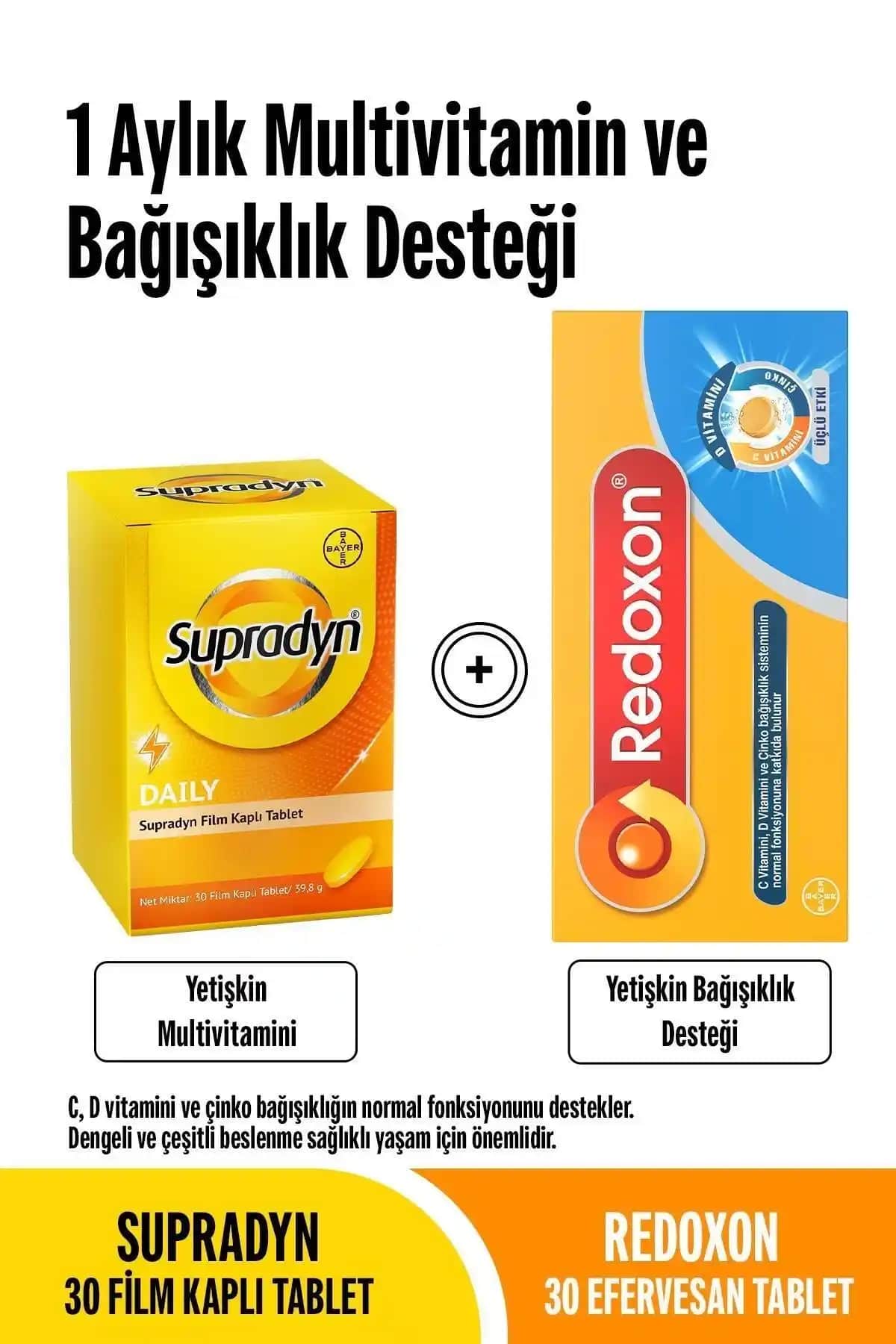 Süpradyn Vitaminleri: Enerji, Cilt ve Bağışıklık Destekleyen Çoklu Takviye Seçeneği