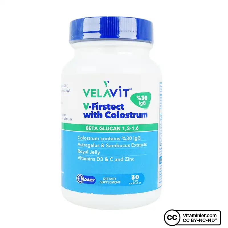 Velavit V-Firstect with Colostrum: Bağışıklık Güçlendiren Doğal Takviye Ürünü