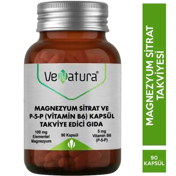 Venatura Magnezyum B6 ile Doğal Enerji ve Dengeyi Sağlayan Takviye Ürünü