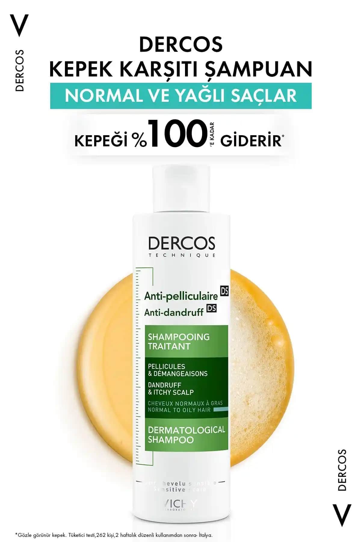 Vichy Dercos Anti-Dandruff Yağlı Saçlar İçin Kepek ve Yağlanma Karşıtı Etkili Çözüm