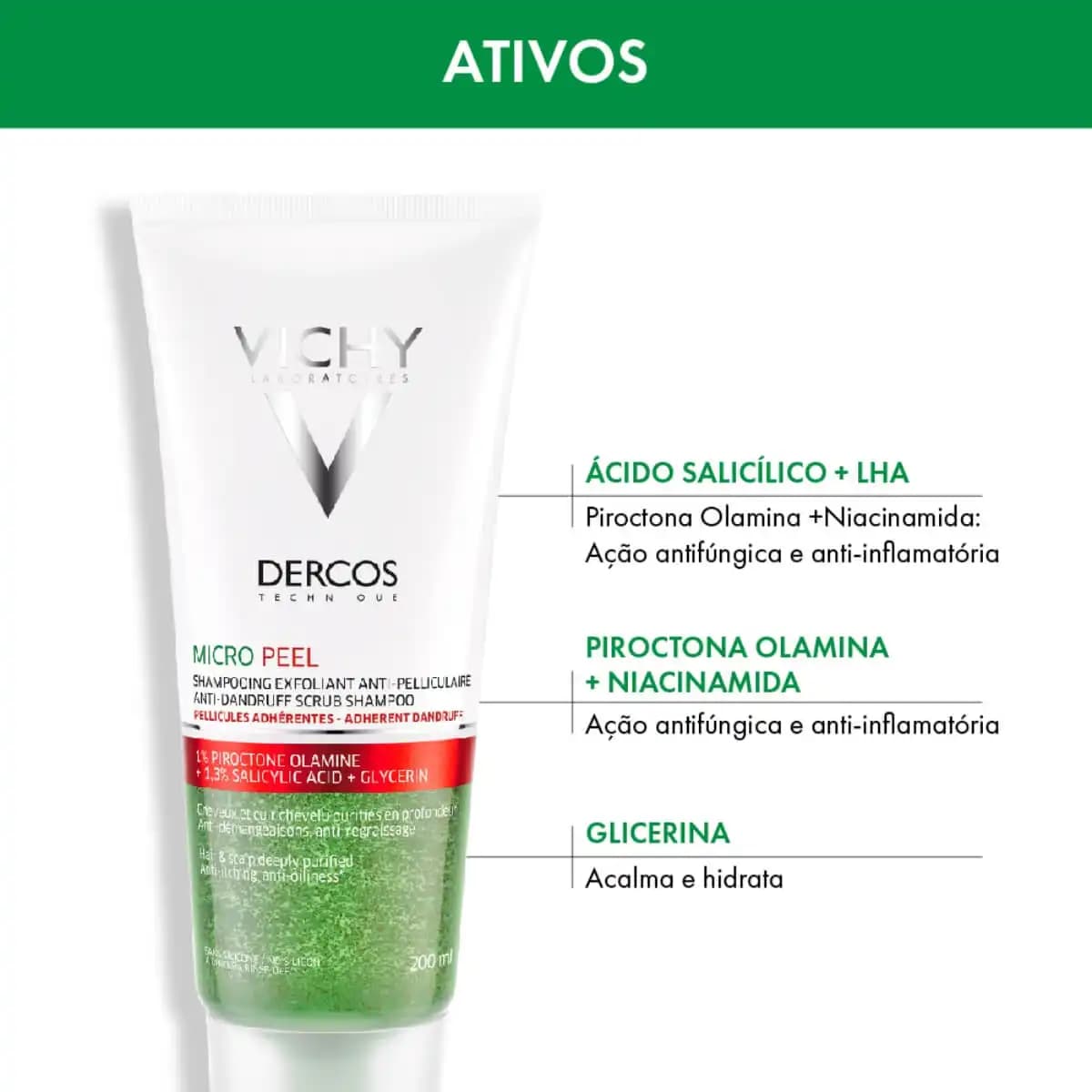 Vichy Dercos Micro Peel Şampuan Kepek ve Yağlı Saçlar İçin Yenilikçi Çözüm