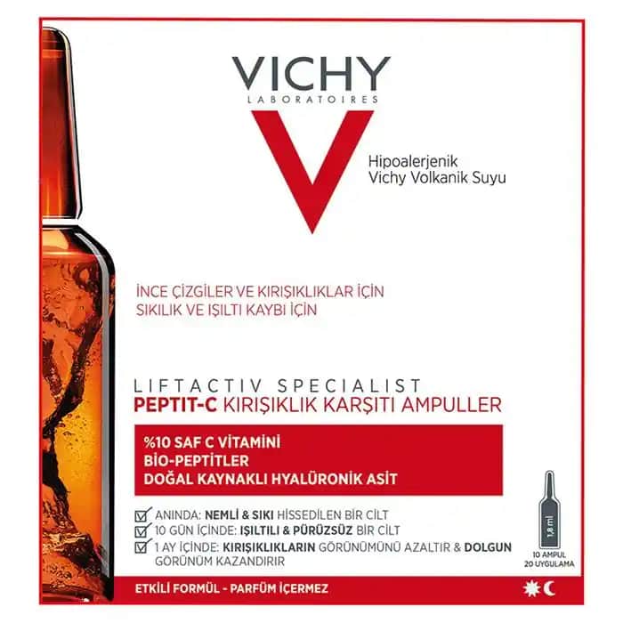 Vichy Liftactiv Peptit-C Kırışıklık Karşıtı Ampul: Güçlü Formülüyle Cilt Yenileme ve Gençleştirme