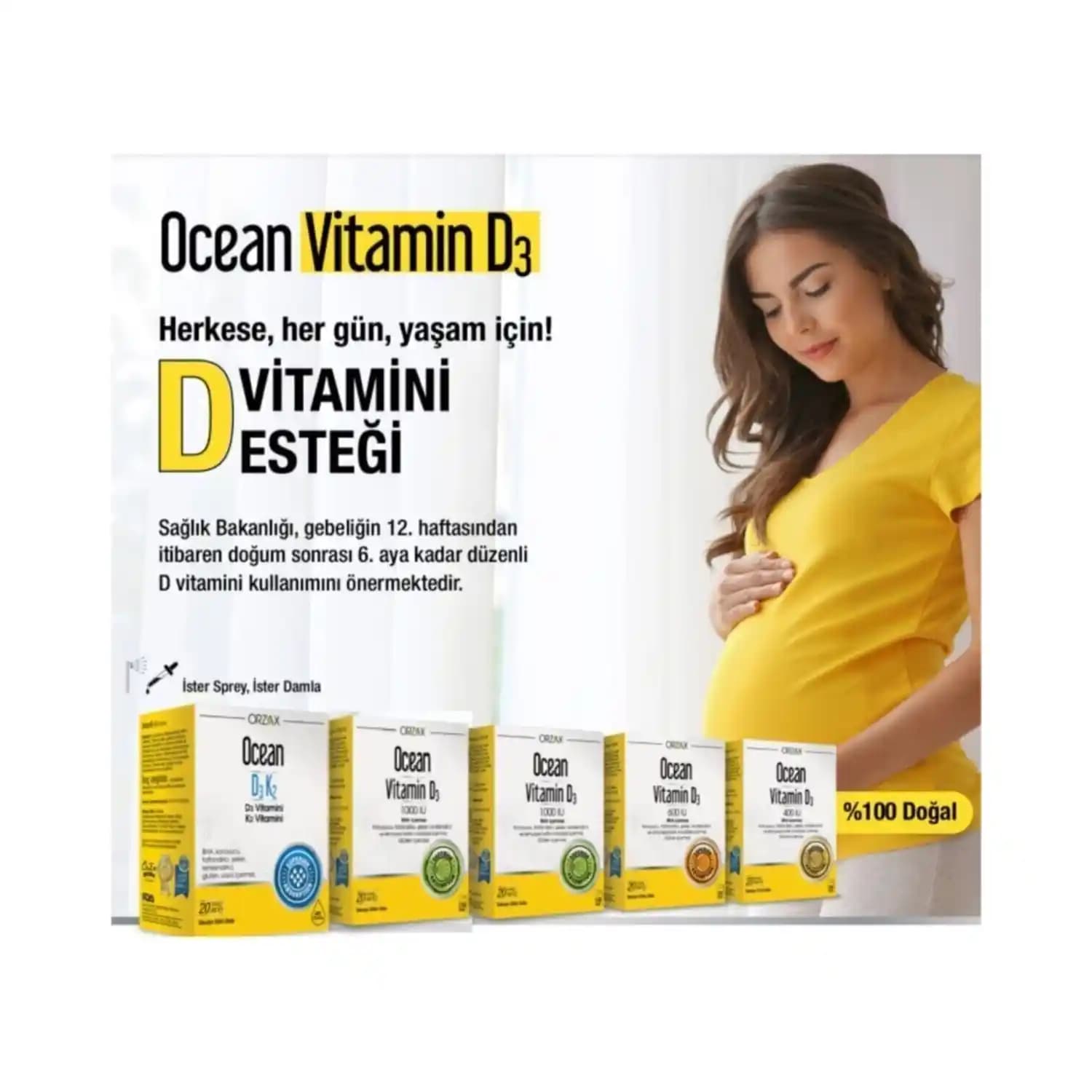 Yenidoğan D Vitamini Takviyesi Ocean D3 ile Güvenle Desteklenir
