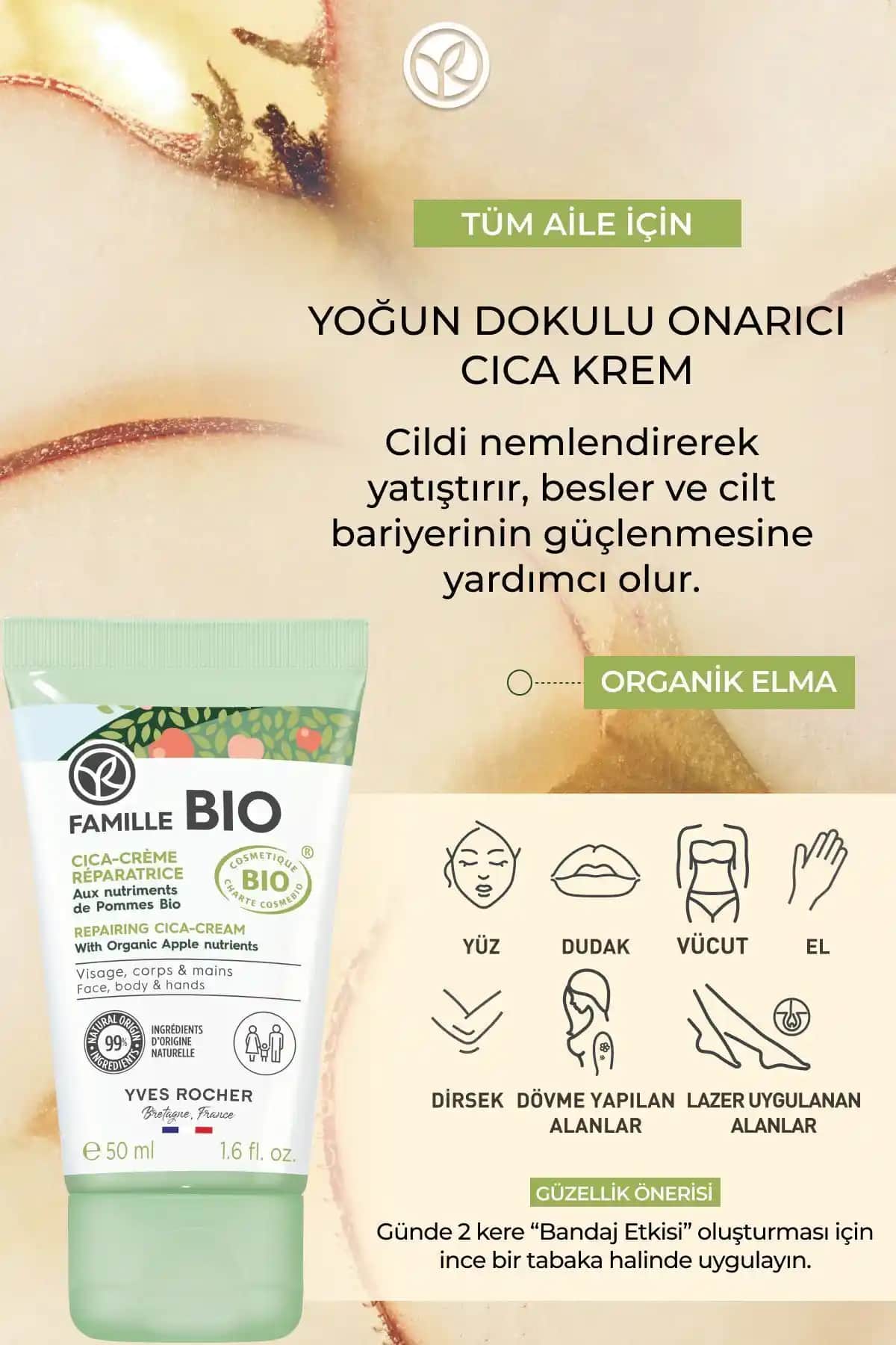 Yves Rocher Cica Krem: Doğal İçeriklerle Cilt Yenileme ve Tahriş Azaltma