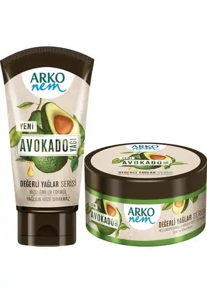 Arko Nem Değerli Yağlar Avokado Yağlı Nemlendirici Krem: Karma Cilt için Günlük Nem