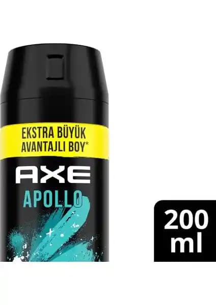 Axe Apollo 200 ml Erkek Sprey Deodorant – 48 Saat Etkileyici Koku ve Ferahlık