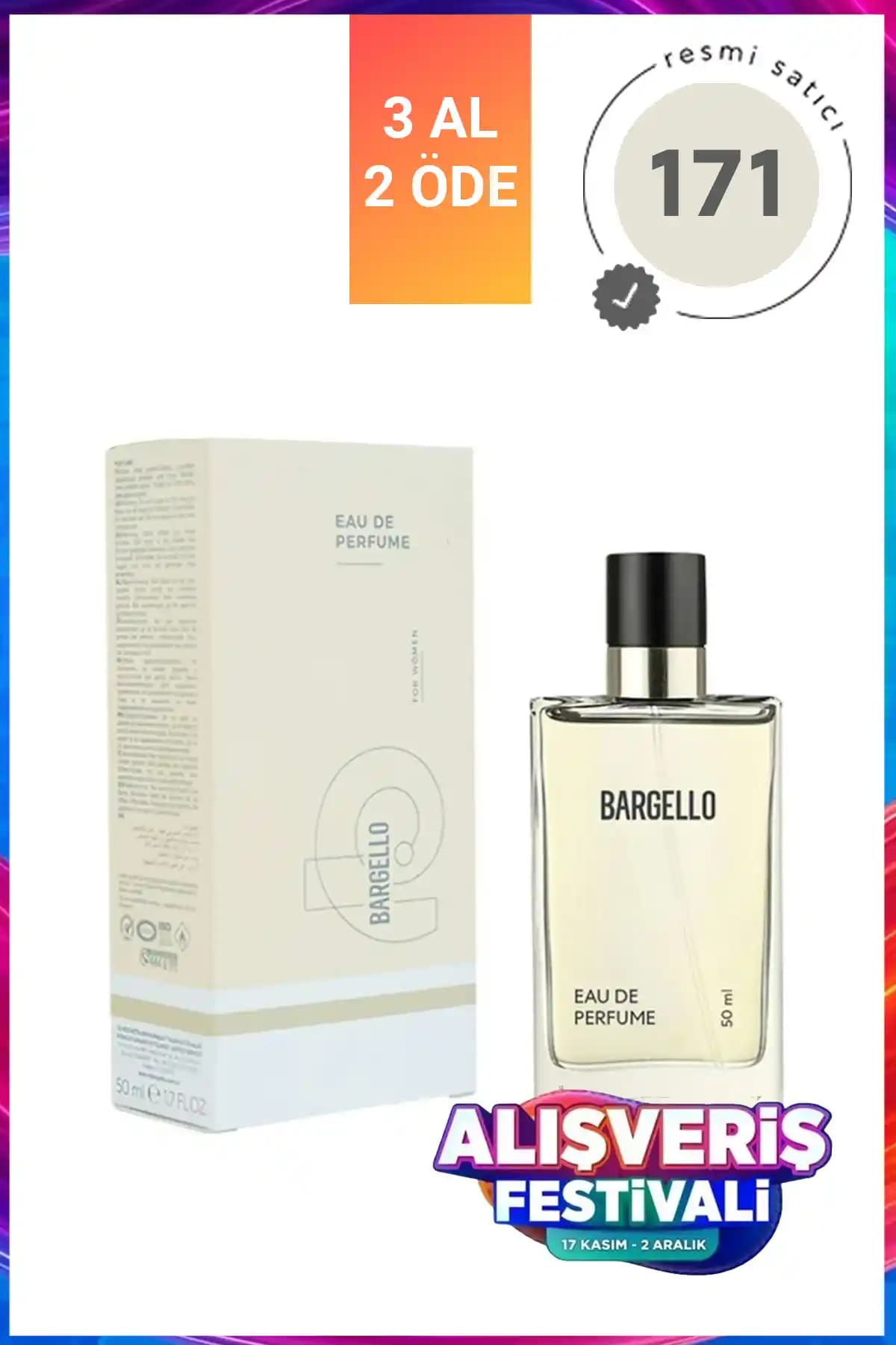 Bargello 171 Kadın Parfüm EdP Floral: 50 ml Boyutunda Zarif Çiçeksi Koku Kalıcılık