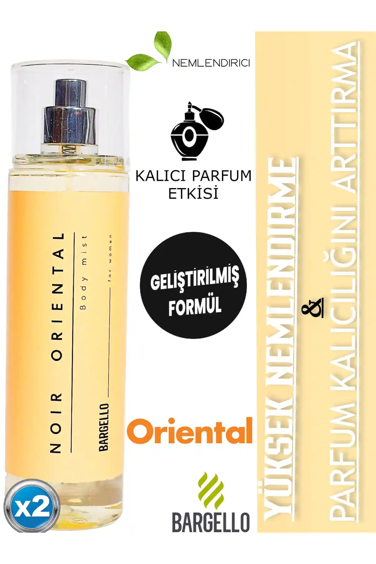 Bargello Kadın Vücut Spreyi Oriental: Yüksek Nemlendirme ve Parfüm Kalıcılığı 200 ml