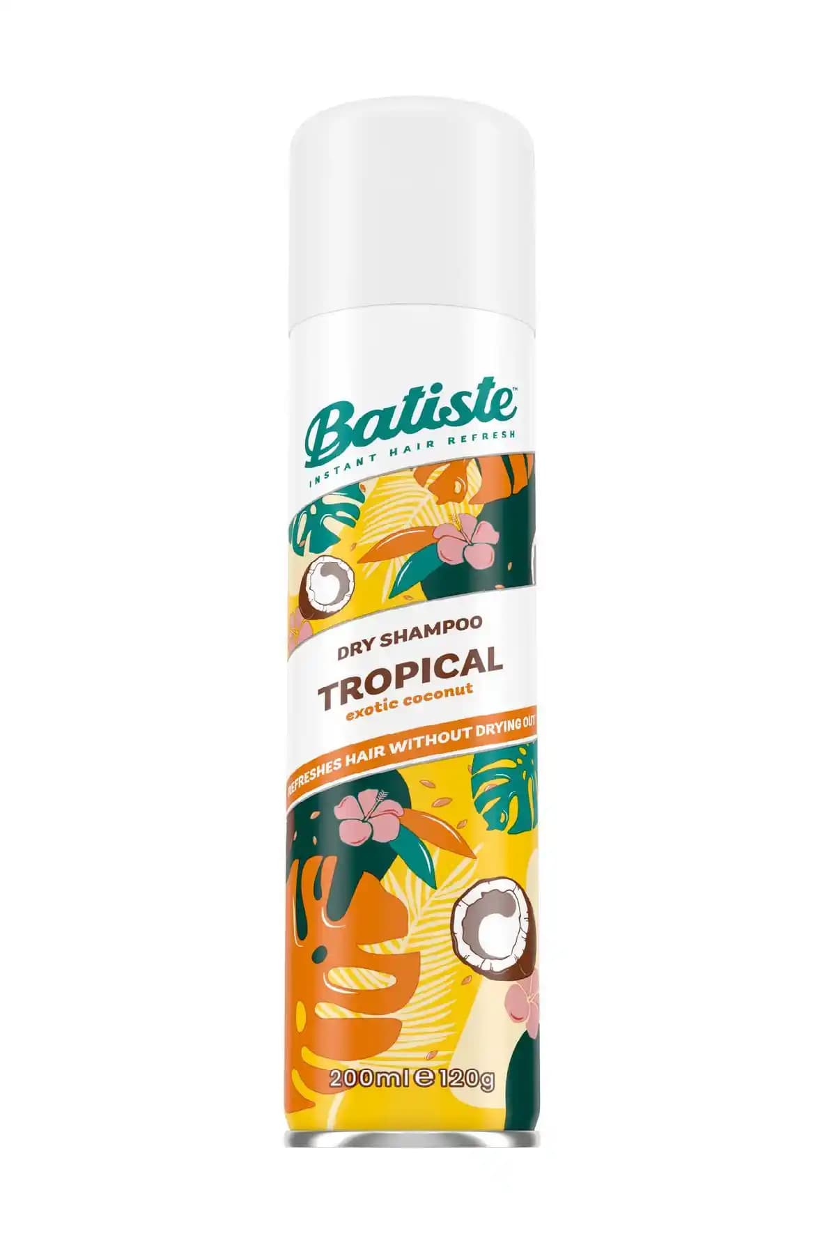 Batiste Kuru Şampuan Tropikal 200 ml ile Hızlı Temizleme ve Gün Boyu Tazelik Sağlar