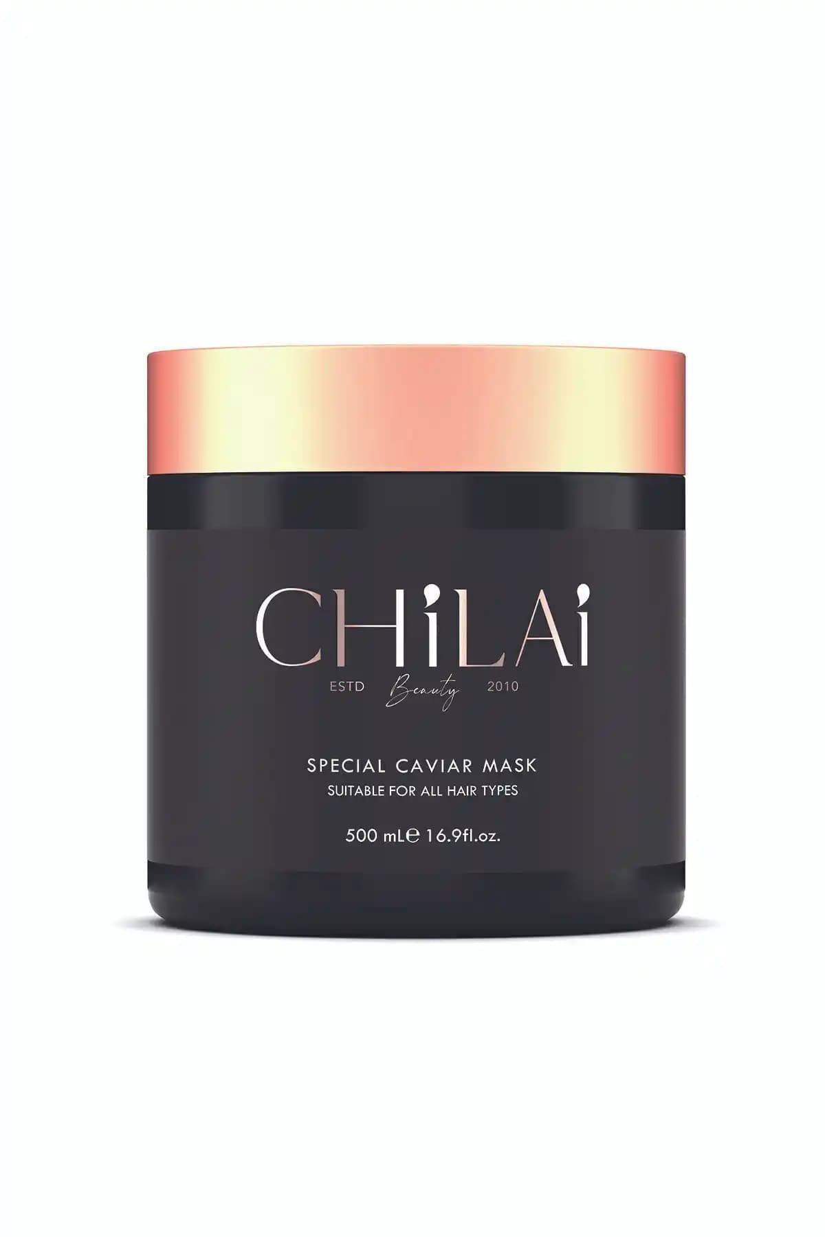 CHILAI BEAUTY Özel Havyarlı Saç Bakım Maskesi: Onarıcı Besleyici Formül 500 ml