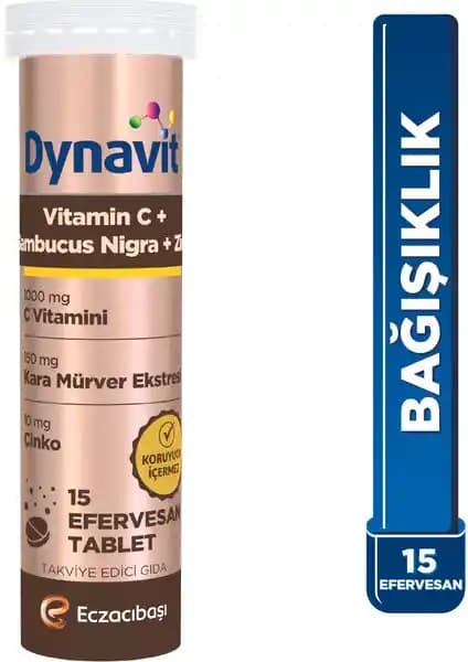 Dynavit Vitamin C, Kara Mürver ve Çinko Efervesan Tabletleri ile Bağışıklık Desteği