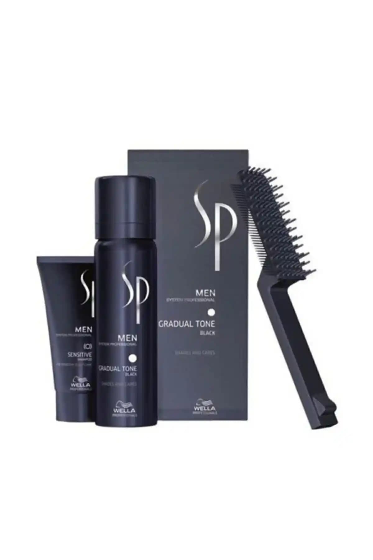 Erkek İçin Wella Sp Men Pigment Köpüğü Siyah 60 ml: Doğal Kapama ve Bakım İçin Pratik