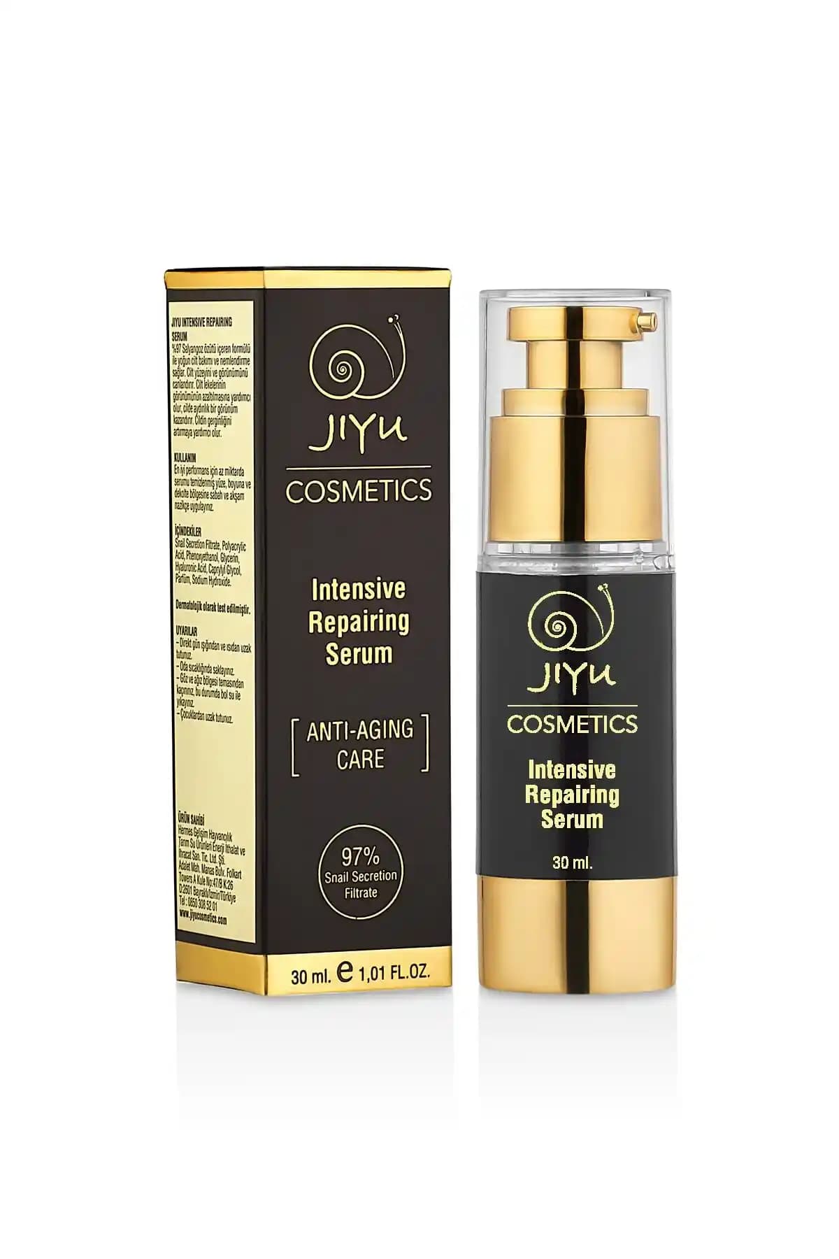 JIYU Salyangoz Özlü Onarıcı Serum ile Cilt Yenilenmesi ve Bariyer Güçlendirme İçin