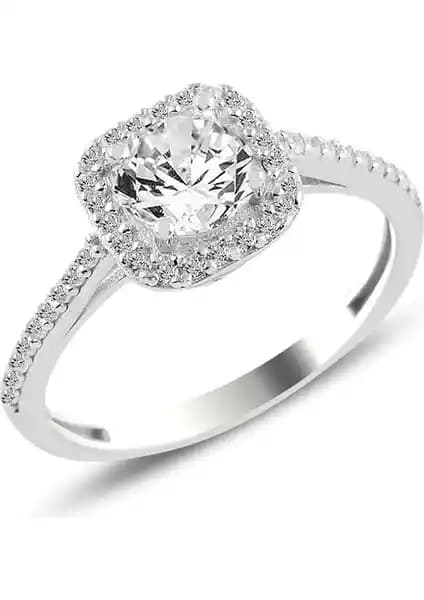 Karşılaştırma: Söğütlü Silver Gümüş Rodyum Kaplamalı Zirkon Kare Yüzük ile Tek Sıra TamTur Yüzük