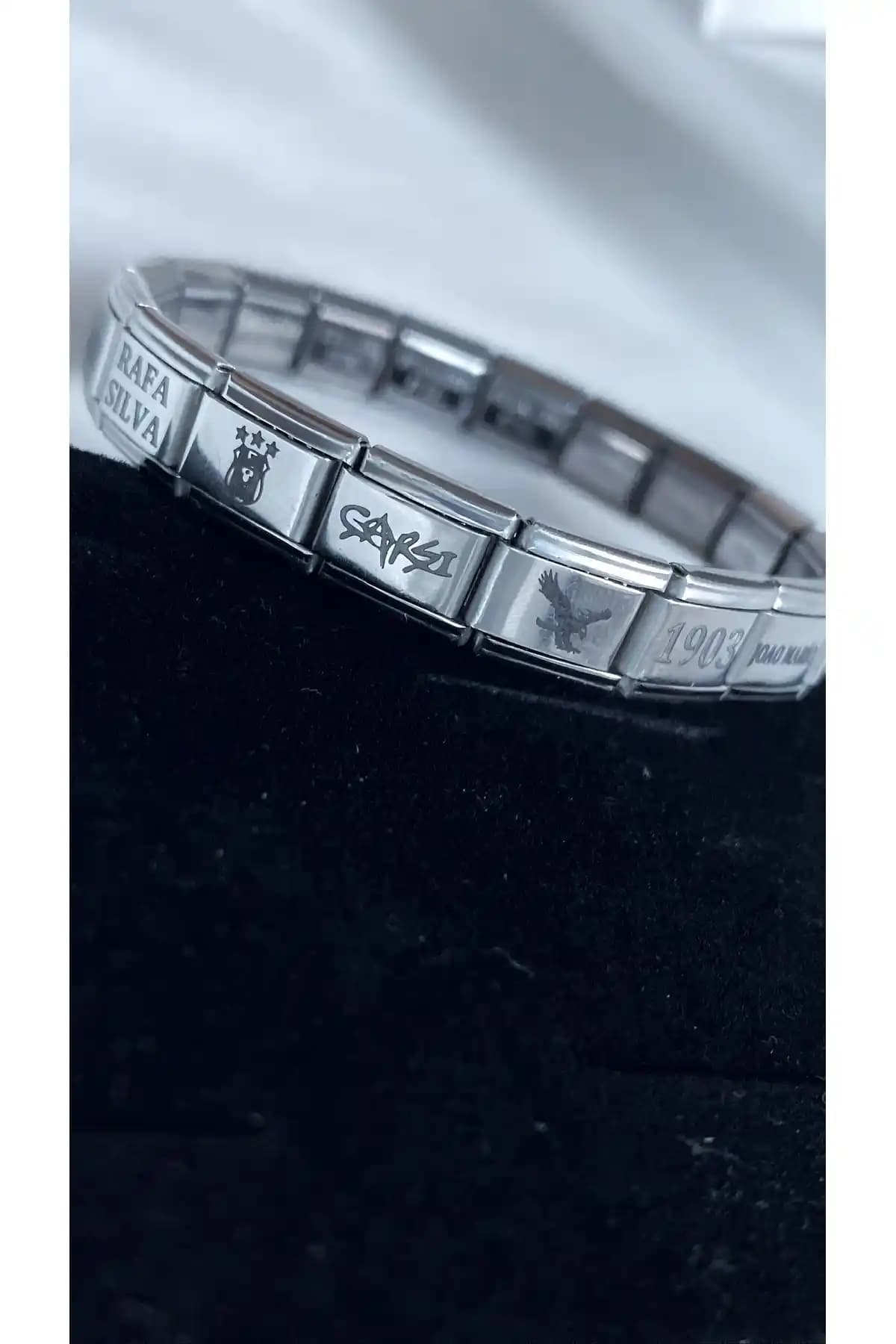 Kartal Nomination Charm Unisex Paslanmaz Çelik Bileklik – Türkiye Üretimi ve Taraftar