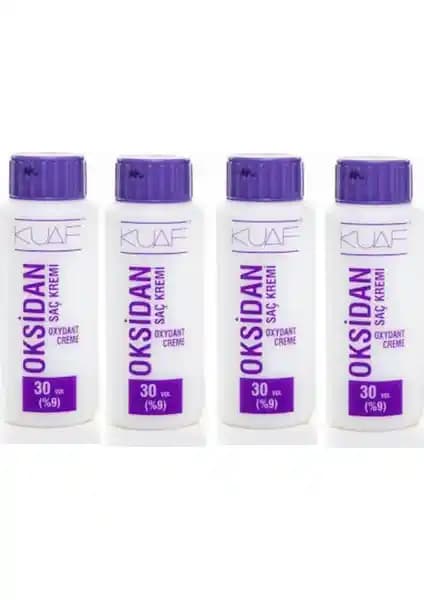 Kuaf 30 hacim %9 hidrojen peroksit içeren saç açıcı setinin teknik özellikleri