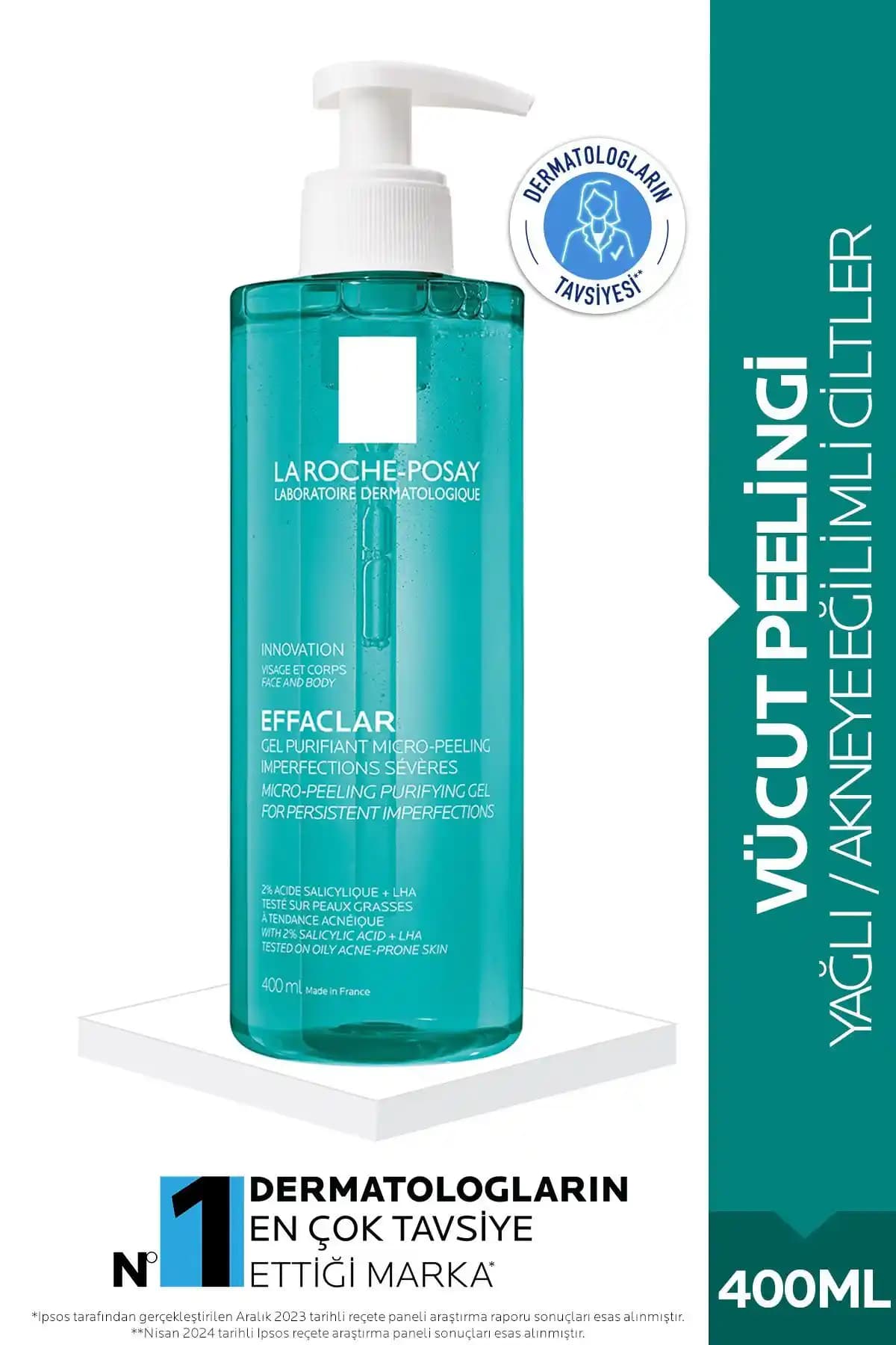 La Roche-Posay Effaclar Micro Peeling Purifying: Yağlı Ciltler İçin Nem Dengeleyen Köpük Temizliği
