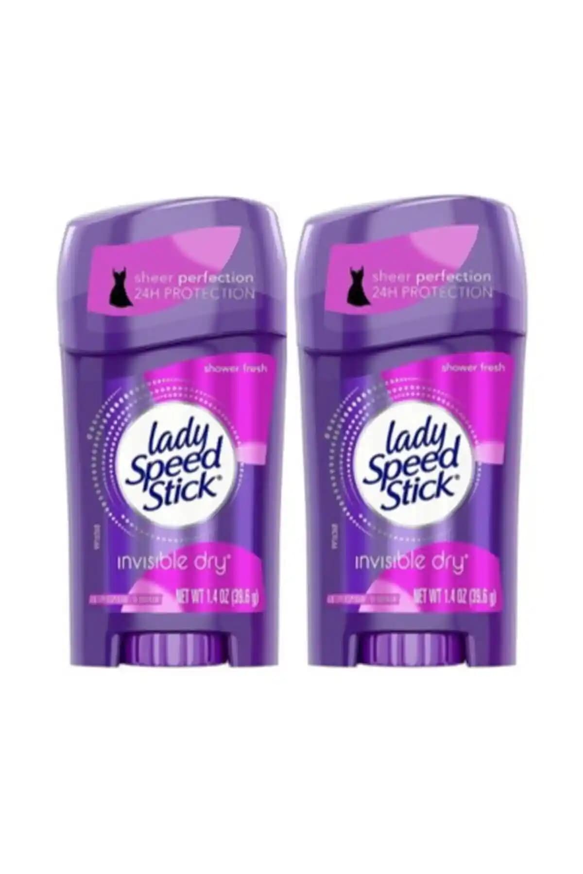 Lady Speed Stick Görünmez Kuruluk ve Yıkama Sonrası Ferahlık – 2x40 g'lık Ambalaj