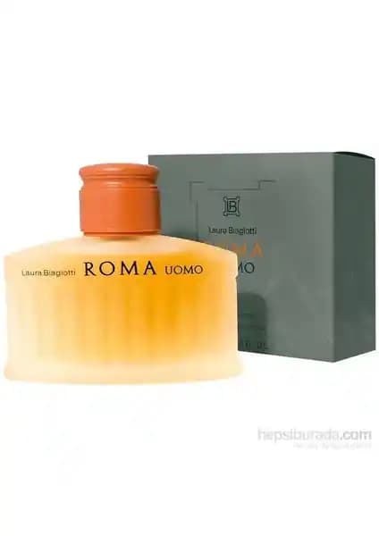 Laura Biagiotti Roma Uomo EDT: Odunsu-oryantal turunçgil ve misk dokulu erkek parfümü