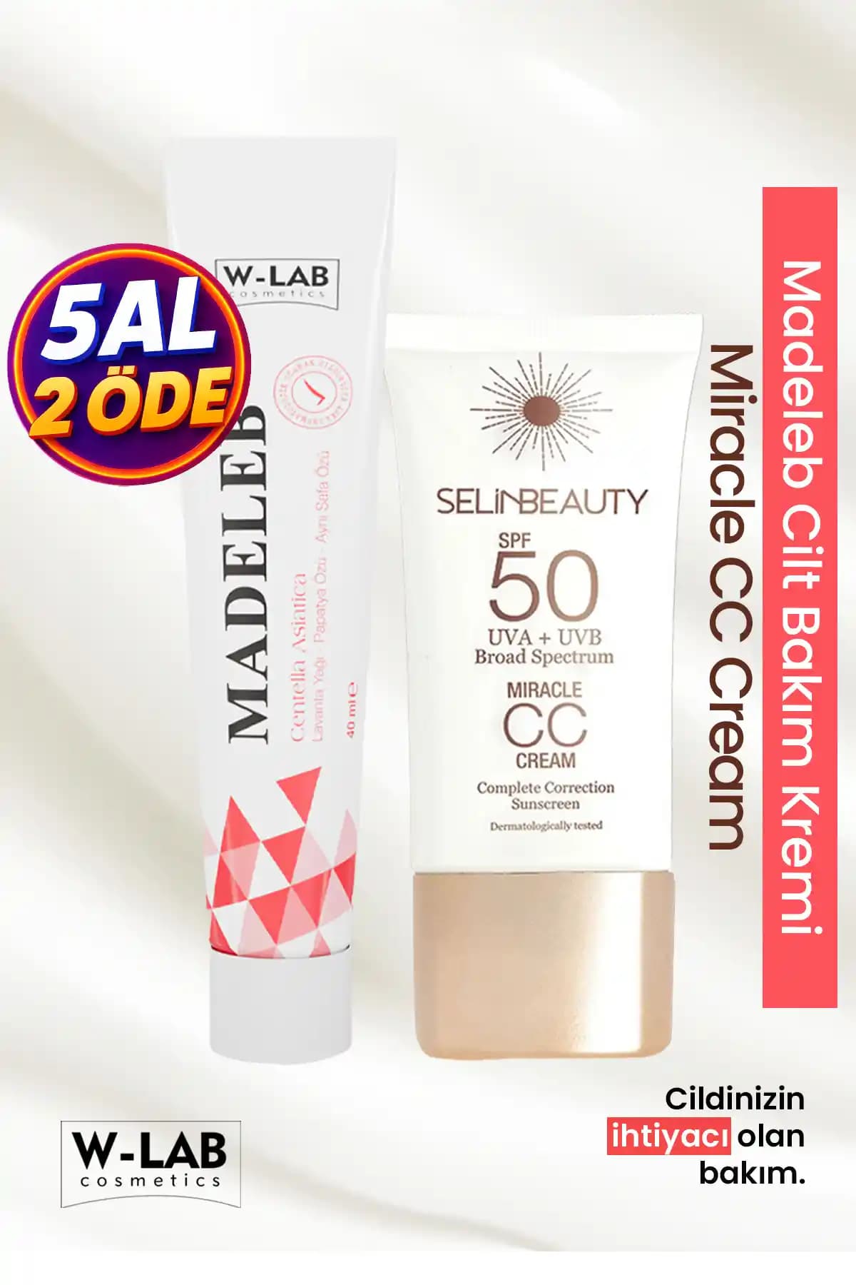 Madeleb Krem ve Selin Beauty CC Krem Seti: Cilt Bariyeri Onarımı ve Ton Eşitleme