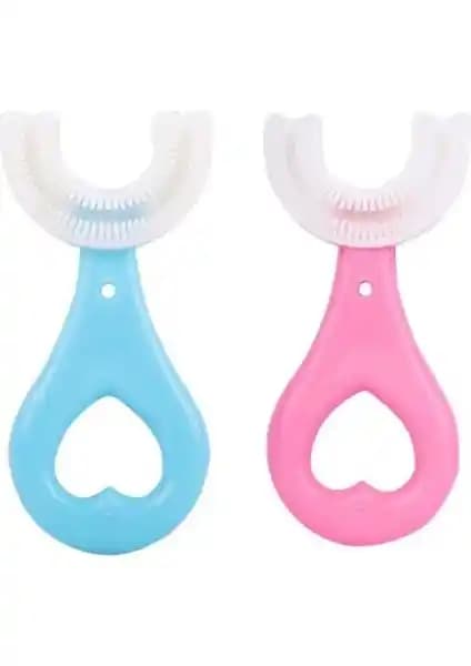 MasLord U Şekli Bebek Diş Fırçası: Yumuşak Kıl ve Silikon Kol ile 2-6 Yaş İçin Fırçalama