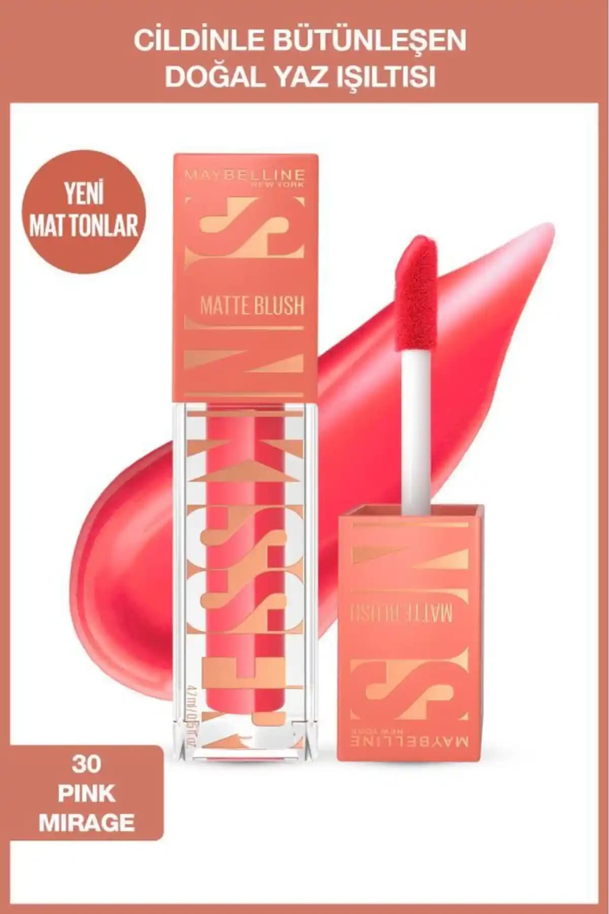 Maybelline Sunkisser Hazy Matte Likit Allık Pink Mirage: Özellikler ve Uygulama İncelemesi