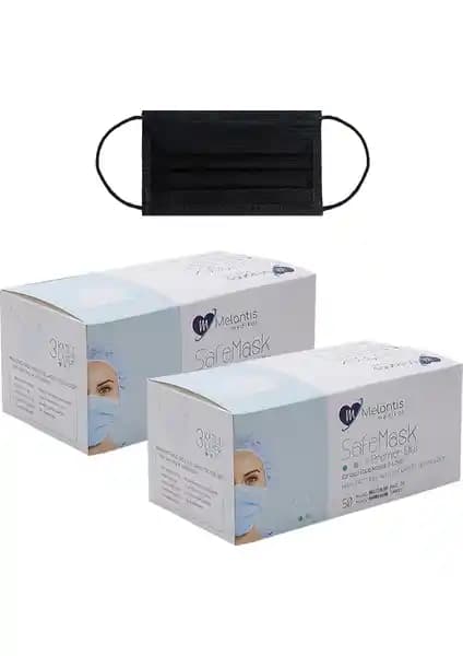 Melantis Medikal Siyah 3 Katlı Telli Cerrahi Maske: Özellikler, Sertifikalar ve Kullanım