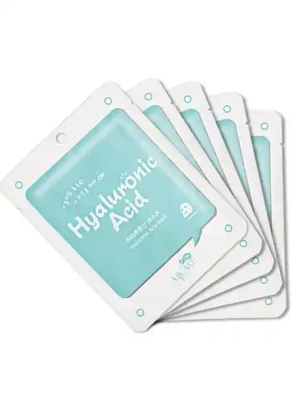 MjCare On Hyaluronic Acid Mask: Güney Kore kökenli derin nemlendirme yüz maskesi, 5’li paket