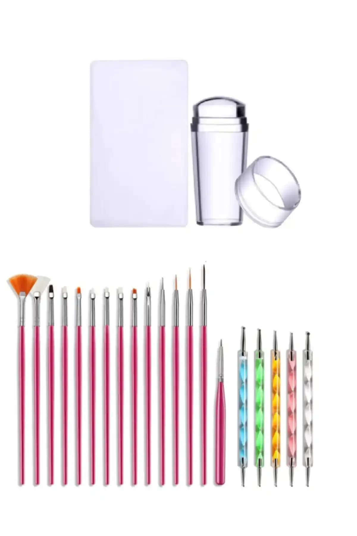 Nail Master 3'lü Desen Verme Seti: Jel Tırnaklar için Çok Yönlü Süsleme Araçları