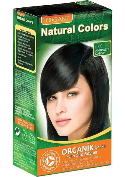 Natural Colors 4C Antrasit Kahve Organik Saç Boyası ile Küllü Tonlar ve Uygulama İpuçları