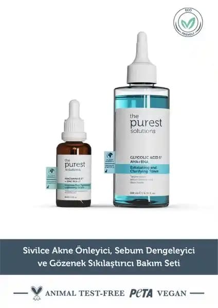 Niacinamide İçeren Serum ve Tonik Gözenek Görünümünü Hızla Küçültür ve Yağ Dengesi Sağlar