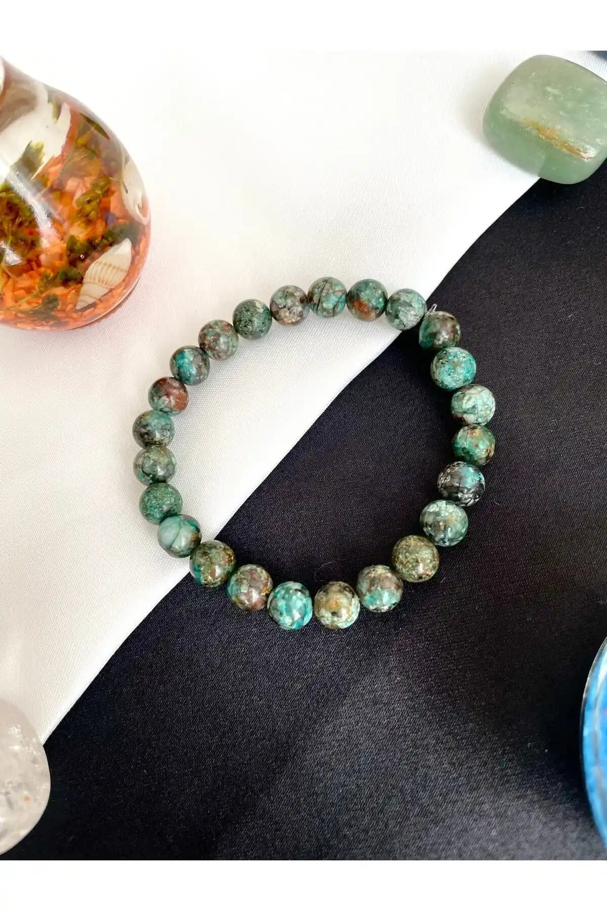 Padore Accessory El Yapımı Yeşim Taşlı Bileklik – Huzur Taşı ile Doğal Şıklık ve Denge