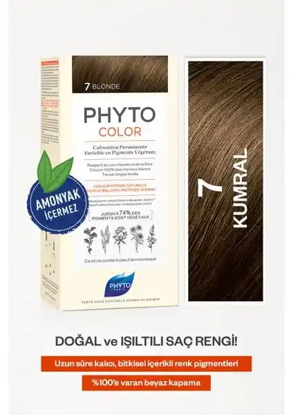 Phytocolor 7 Kumral Amonyaksız Bitkisel Saç Boyası: Doğal Renk ve Hassas Cilt Güvencesi