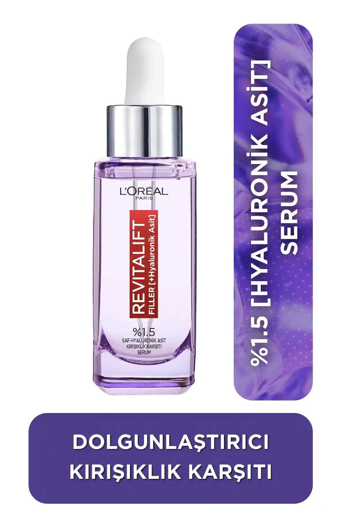 Revitalift Filler %1.5 Saf Hyaluronik Asit Serum: Nem, Dolgunluk ve Kırışıklık Azalışı
