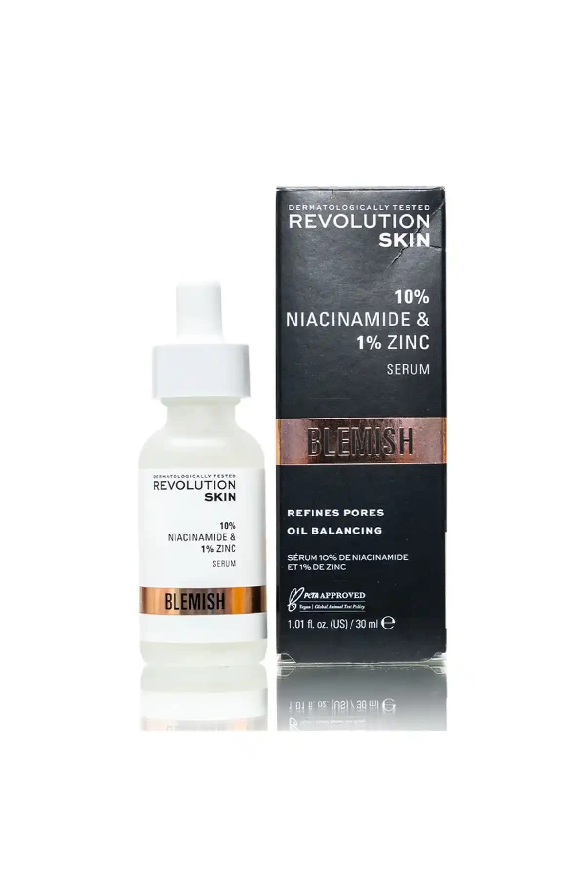 Revolution Leke ve Gözenek Arındırıcı Serum 30 ml – Yağlı/Lekeli Ciltler İçin Hafif ve Vegan