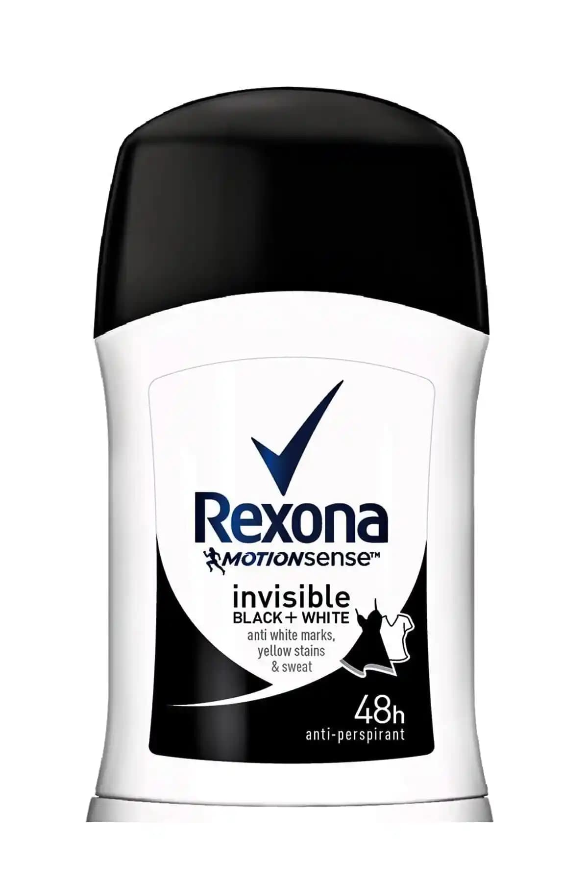 Rexona Invisible Black White Stick Deodorant 40 ml ile Gün Boyu Tazelik ve Leke Önleme