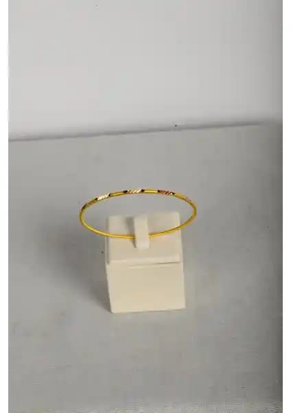 Rise Gold Ajda Bilezik, 10 Gram 22 Ayar Altın, İşçilik İçermeyen Sade Tasarım, Ölçü 62