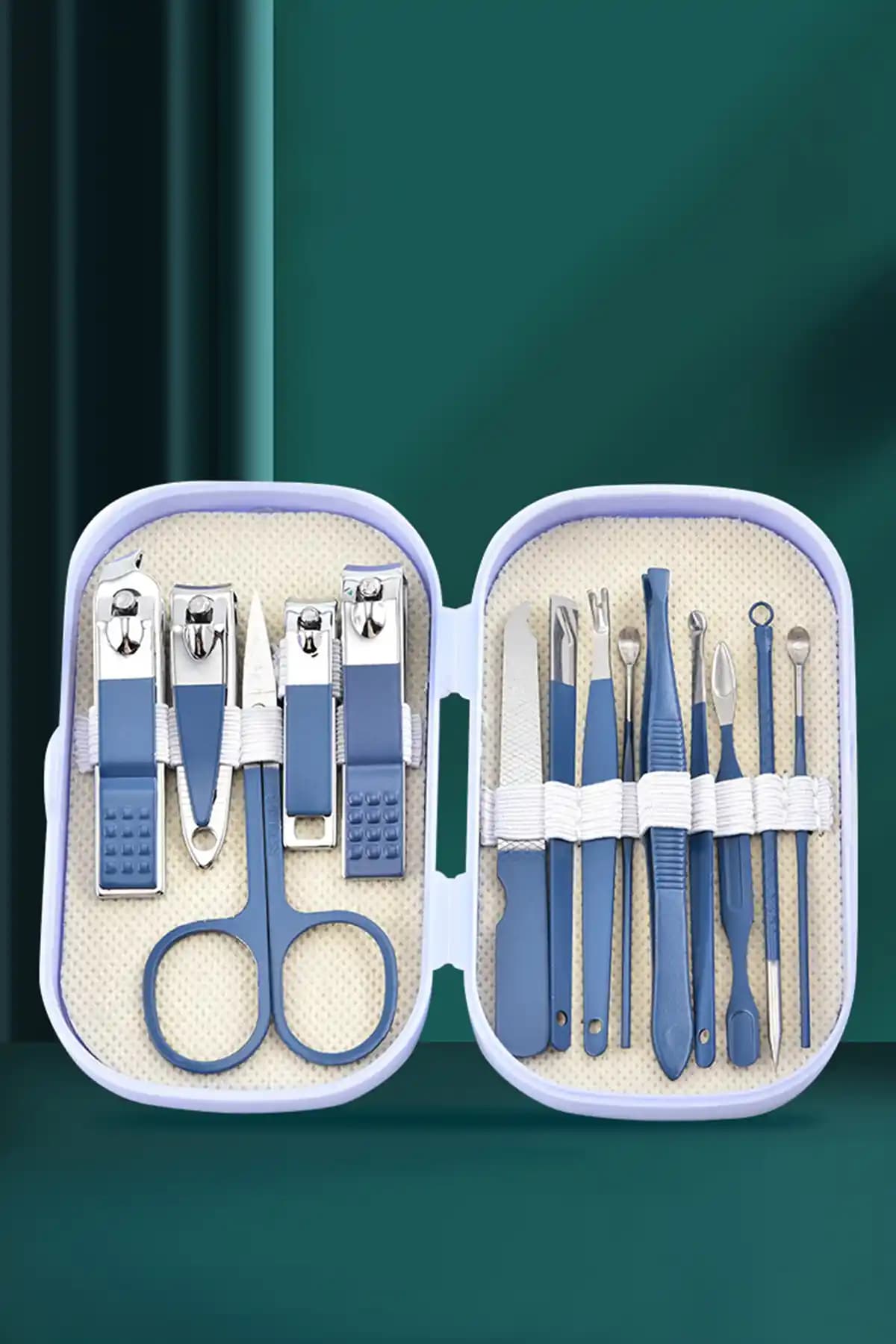 TEMBAY Çantalı Manikür Pedikür Seti: 14 Parçayla Profesyonel El ve Ayak Bakımı