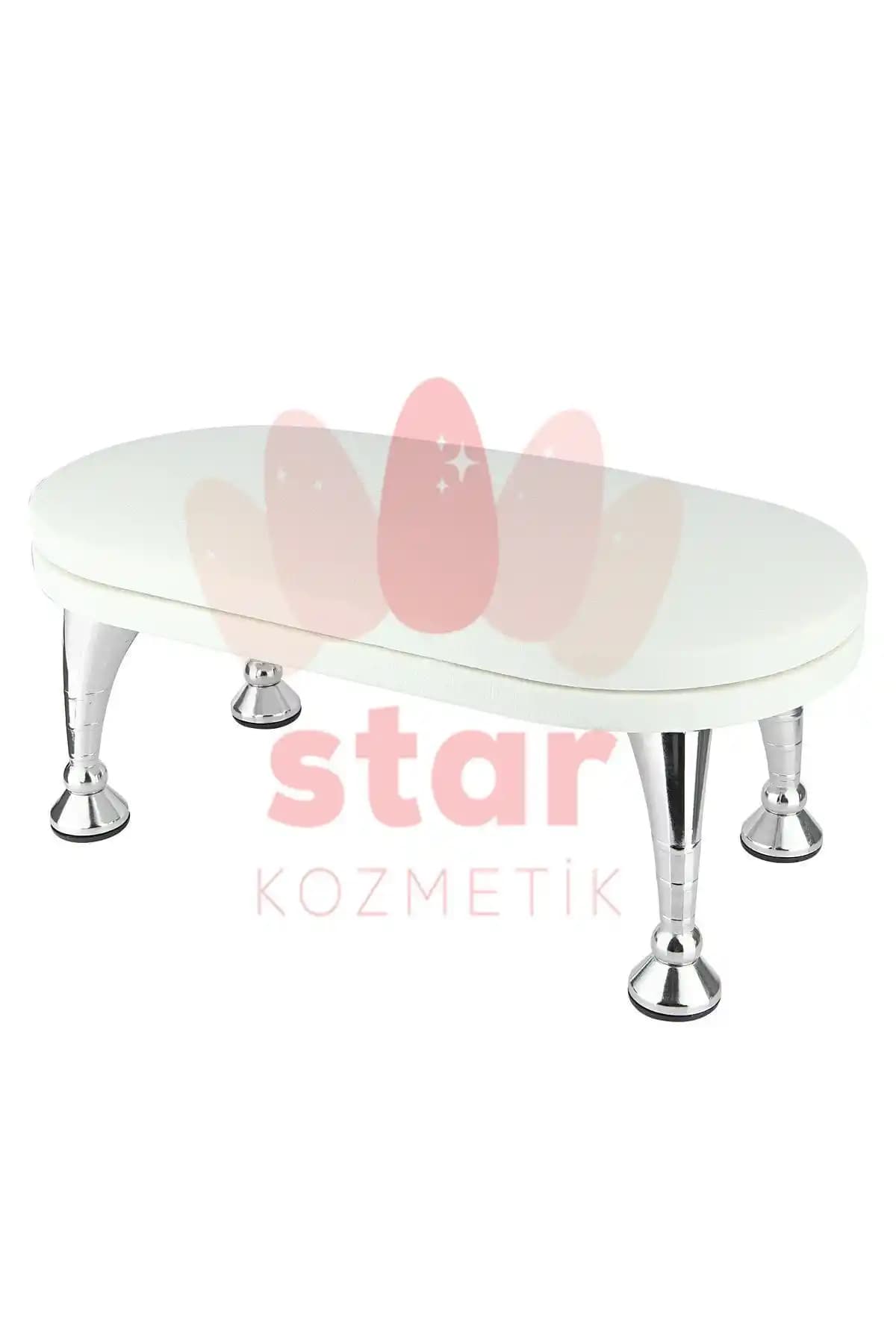 Venalisa Beyaz Manikür Sehpası: Ergonomik Tasarım ve Ayarlanabilir Yükseklik Özellikleri