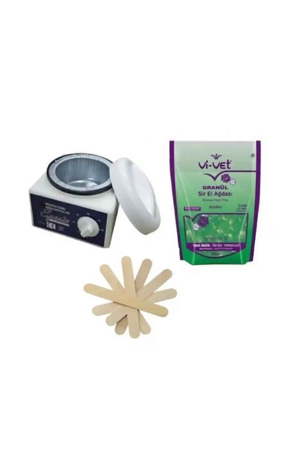 Vi vet Ağda Seti: Tüm Cilt Tipleri İçin Boncuk Formlu Sir Ağda ve Ev Tipi Uygulama