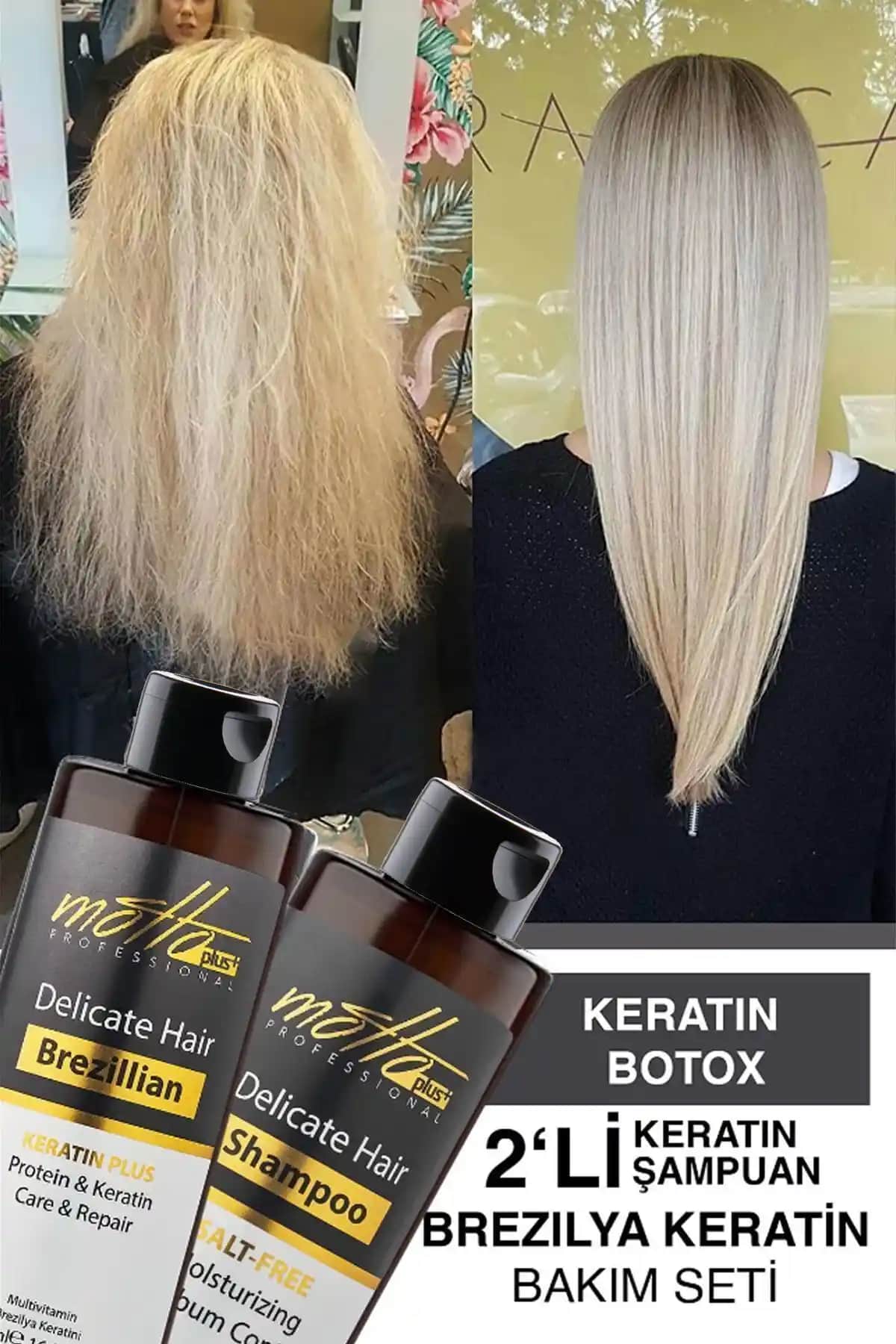 Motto Plus Brezilya Fönü Şampuan ve Keratin Seti