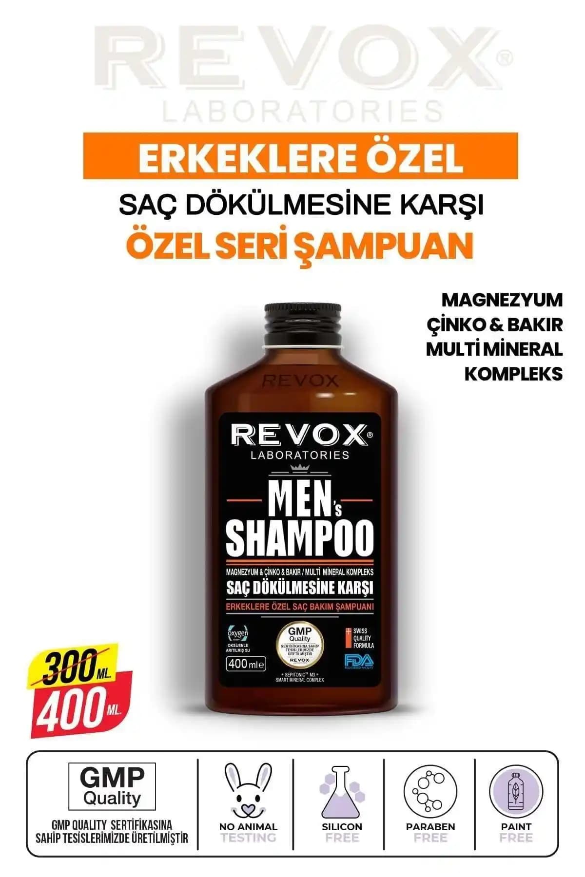 Revox Erkeklere Özel Saç Bakım Şampuanı ile Saç Dökülmesine Son Verin
