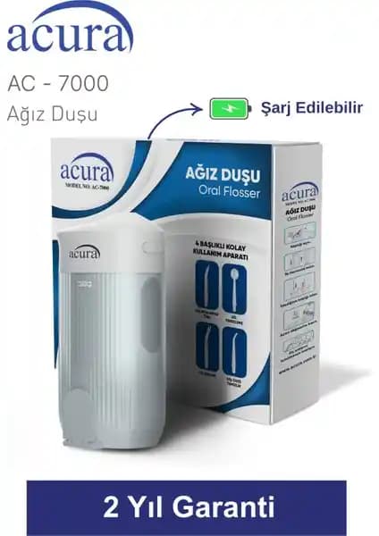 Acura AC-7000 Şarjlı 4 Başlıklı Ağız Duşu: Fonksiyonel ve Kullanıcı Deneyimi Analizi