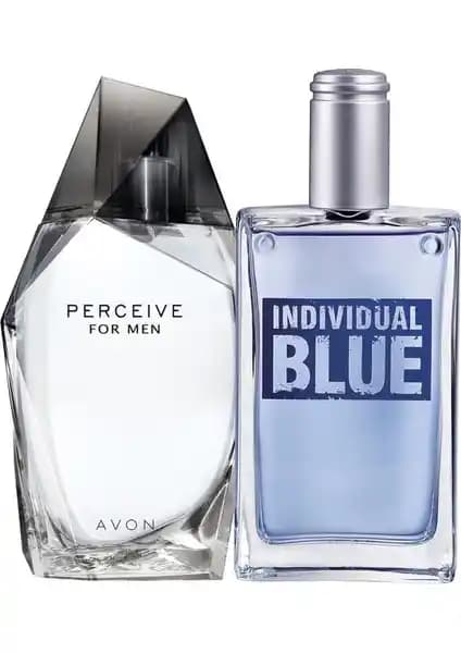 Avon Perceive ve Individual Blue Erkek Parfüm İkili Paketi: Ferah ve Kalıcı Kokular