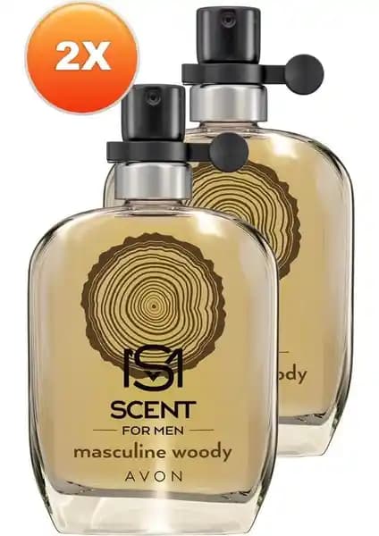 Avon Scent Masculine Woody Erkek Parfüm Edt 30 Ml İkili Set - Odunsu ve Ferah Koku