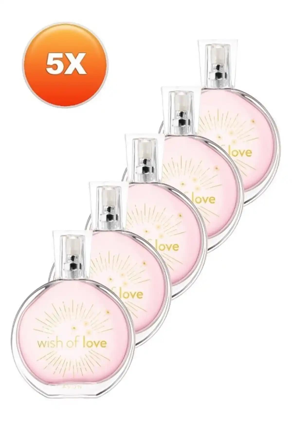 Avon Wish Of Love Kadın Parfüm EDT 50 ml 5'li Set - Zarif ve Kalıcı Kokular