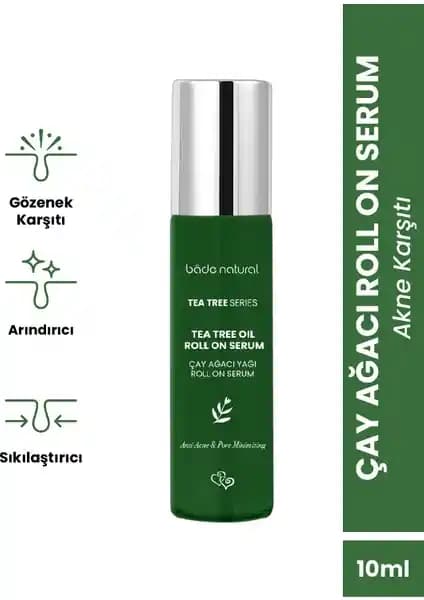 Bade Natural Çay Ağacı Hızlı Etkili Akne Karşıtı Roll On 10 ml - Doğal ve Etkili Cilt Bakımı